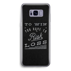 Risk loss: Samsung Galaxy S8 Plus Transparant Hoesje