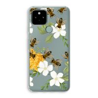 No flowers without bees: Google Pixel 5 Transparant Hoesje