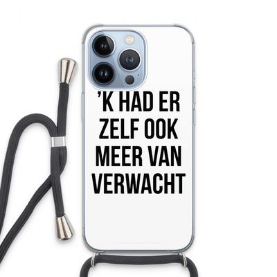 Meer verwacht: iPhone 13 Pro Transparant Hoesje met koord