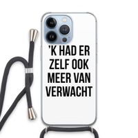 Meer verwacht: iPhone 13 Pro Transparant Hoesje met koord
