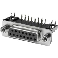 Connfly DS1037-01-15FNAKT74 D-sub female connector Aantal polen: 15 Soldeerpennen 1 stuk(s) Tray