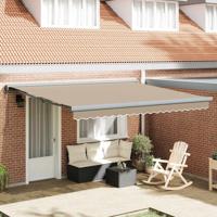 Luifel automatisch uitschuifbaar 400x300 cm beige