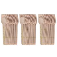 Esschert Design Vorken - hout - 80x - kruidenopdruk - 16 cm - BBQ/Verjaardag/Camping/Party
