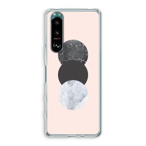 Marmeren cirkels: Sony Xperia 5 III Transparant Hoesje
