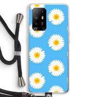 Margrietjes: Oppo A95 5G Transparant Hoesje met koord