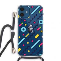 8-bit N°8: iPhone 12 mini Transparant Hoesje met koord