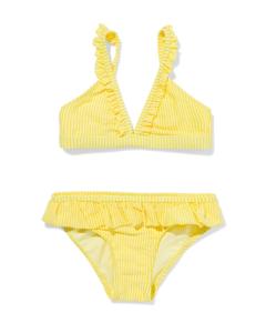 HEMA Kinderbikini Strepen Geel (geel)