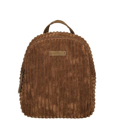 Enrico Benetti Corduroy Ribstof Rugzak Rosie Bruin