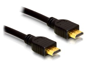 DeLOCK High Speed HDMI met Ethernet - HDMI A male > HDMI A male kabel 0,25 meter, 4K