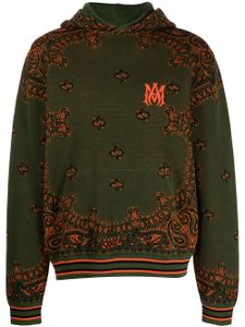 AMIRI hoodie à motif cachemire - Vert