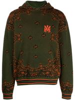 AMIRI hoodie à motif cachemire - Vert