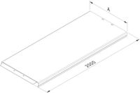 Kabelgootdeksel 150mm mat zwart structuur Trayco prijs p/m