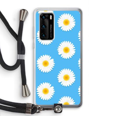 Margrietjes: Huawei P40 Transparant Hoesje met koord