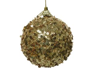 Kerstbal foam d8cm licht goud - Decoris