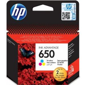 HP 650 inktcartridge 1 stuk(s) Origineel Cyaan, Magenta, Geel