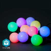 Nedis SmartLife Decoratieve LED | Wi-Fi | RGB | 10 LED&apos;s | 9 m | 1 stuks - WIFILP03C10 WIFILP03C10