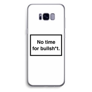 No time: Samsung Galaxy S8 Plus Transparant Hoesje