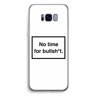 No time: Samsung Galaxy S8 Plus Transparant Hoesje