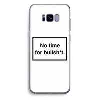 No time: Samsung Galaxy S8 Plus Transparant Hoesje