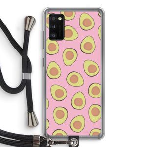 Dancing avocados: Samsung Galaxy A41 Transparant Hoesje met koord