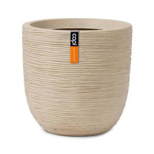 Capi Europe Bloempot bol Waste Rib NL - 35x34 - Terrazzo beige