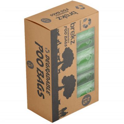 Brekz biologisch afbreekbare poepzakjes (6x15 stuks) 1 verpakking