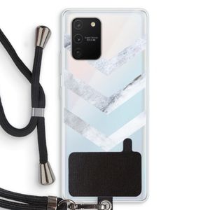 Marmeren pijlen: Samsung Galaxy S10 Lite Transparant Hoesje met koord