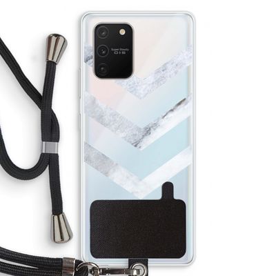 Marmeren pijlen: Samsung Galaxy S10 Lite Transparant Hoesje met koord