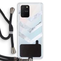 Marmeren pijlen: Samsung Galaxy S10 Lite Transparant Hoesje met koord
