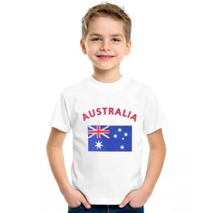 Wit kinder t-shirt Australie XL (158-164)  -