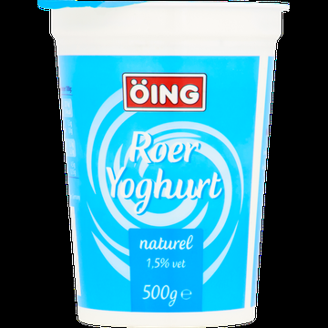 Öing Roer Yoghurt Naturel 1,5% Vet 500 g bij Jumbo