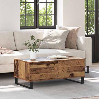 Salontafel met lade Oud hout Bewerkt hout