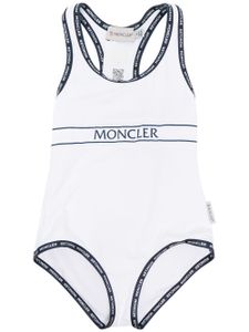 Moncler Enfant maillot de bain à logo imprimé - Blanc