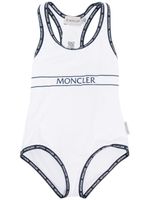 Moncler Enfant maillot de bain à logo imprimé - Blanc - thumbnail