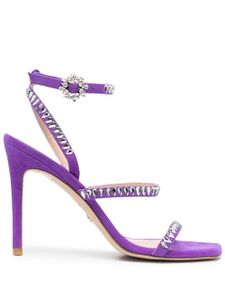 Stuart Weitzman sandales Gemcut 100 mm à talon aiguille - Violet