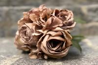 Boeket oudroze rozen en hortensia's - Buitengewoon de boet