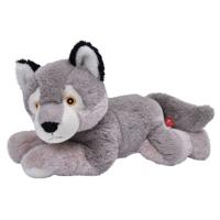 Wild Republic Pluche wolf - knuffel wolf - Eco-kins - 30 cm - wilde dieren knuffelwolf Wild Republic Pluche wolf - knuffel wolf - Eco-kins - 30 cm - wilde dieren knuffelwolf
