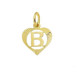 TFT Bedel Hart Letter B Goud