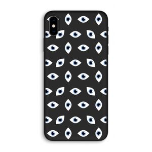Eyes pattern: iPhone XS Max Biologisch afbreekbaar hoesje