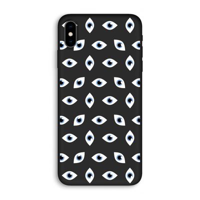 Eyes pattern: iPhone XS Max Biologisch afbreekbaar hoesje