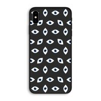 Eyes pattern: iPhone XS Max Biologisch afbreekbaar hoesje