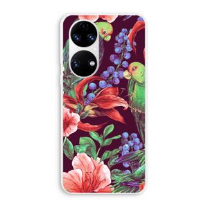 Papegaaien: Huawei P50 Transparant Hoesje
