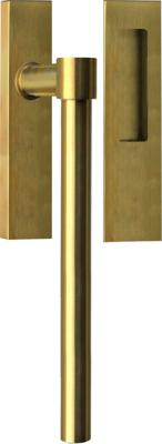 Formani set hefschuifdeurbeslag Piet Boon ONE PB230Y incl. cilindergat PC69 - PVD mat goud