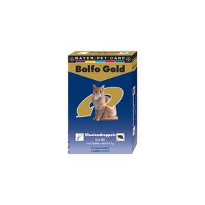 Bolfo Gold Druppels Kat 80, 2 pipetjes
