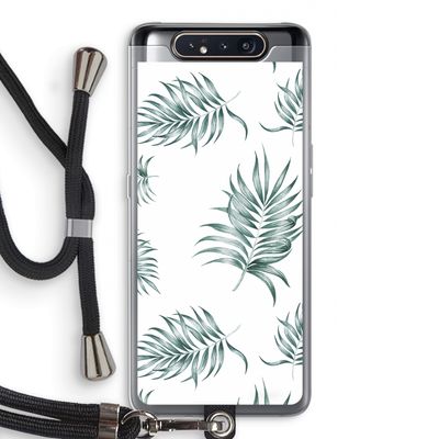 Simple leaves: Samsung Galaxy A80 Transparant Hoesje met koord