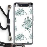 Simple leaves: Samsung Galaxy A80 Transparant Hoesje met koord Simple leaves: Samsung Galaxy A80 Transparant Hoesje met koord