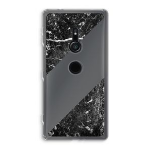 Zwart marmer: Sony Xperia XZ2 Transparant Hoesje
