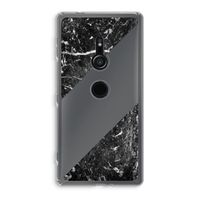Zwart marmer: Sony Xperia XZ2 Transparant Hoesje