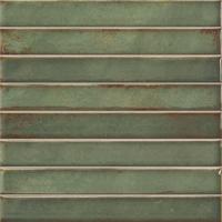 Brick Raku Emerald mozaiektegel 35x35