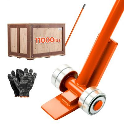 VEVOR Hefkrik met een draagvermogen van 4990 kg, meubelheffer met een lengte van 1803,4 mm, inclusief handschoenen, transporthulpmiddel met stalen velgen voor zware meubels, objecten en betonblokken, ideaal voor verhuizingen en zwaar transport.